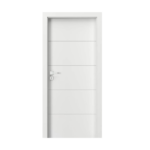 Puerta blanca lacada con cuatro ranuras horizontales
