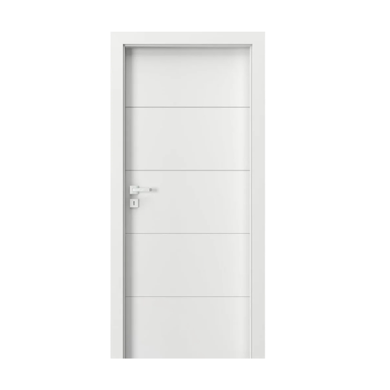 Puerta blanca lacada con cuatro ranuras horizontales