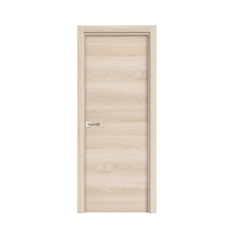 Puerta laminada con acabado nogal arena