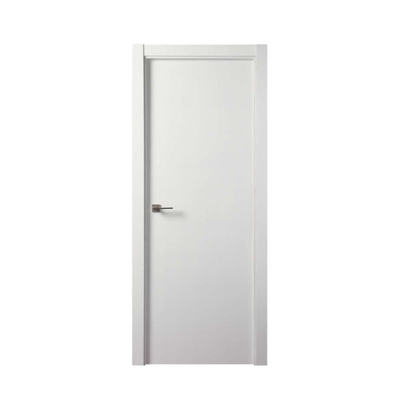 Puerta blanca lacada lisa, sin molduras
