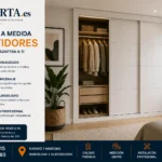 Armario a medida con puertas correderas en dormitorio moderno