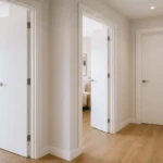 Puerta de interior renovada en una vivienda sin reforma integral